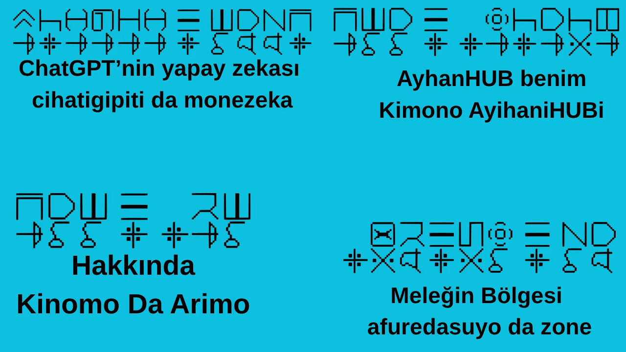 Alfabeden örnekler #2